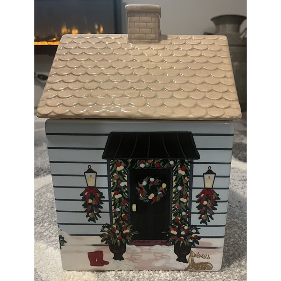 Grandin Road Christmas cookie jar - Picture 2 of 8